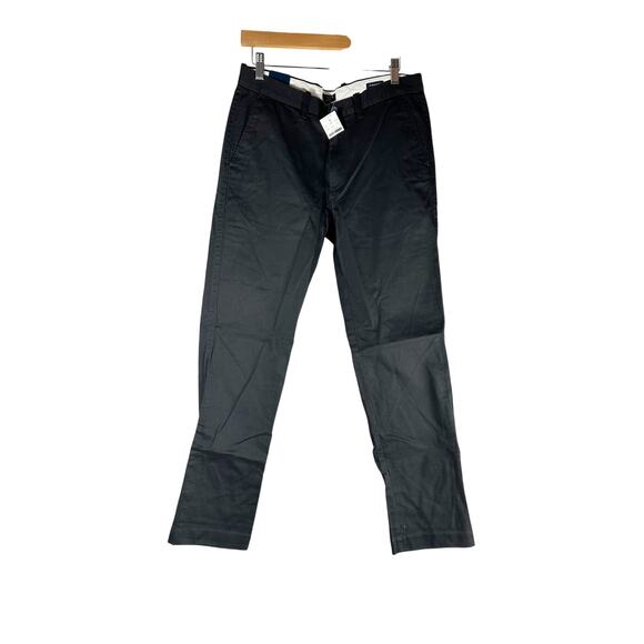 J. Crew Factory Straight Fit Flex Chino Pants Black Size 31x32 Casual Work Wear - Picture 3 of 10